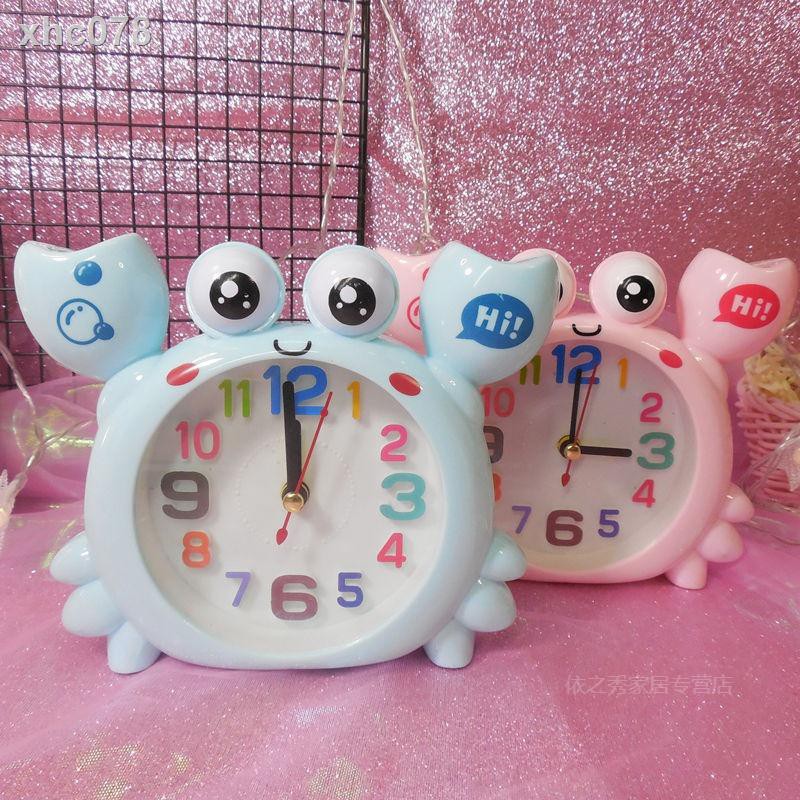 JAM WEKER KARAKTER KEPITING CRAB LUCU - JAM ALARM GRATIS BUBBLE JAM MEJA - JAM KARAKTER UNIK DAN LUC