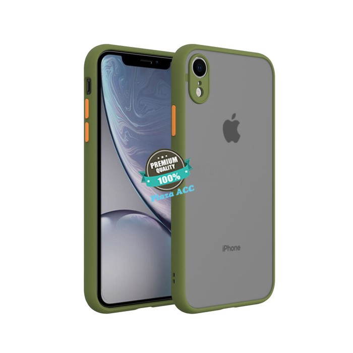 Case iPhone XR - Casing iPhone XR Case Matte Camera Protect Cover