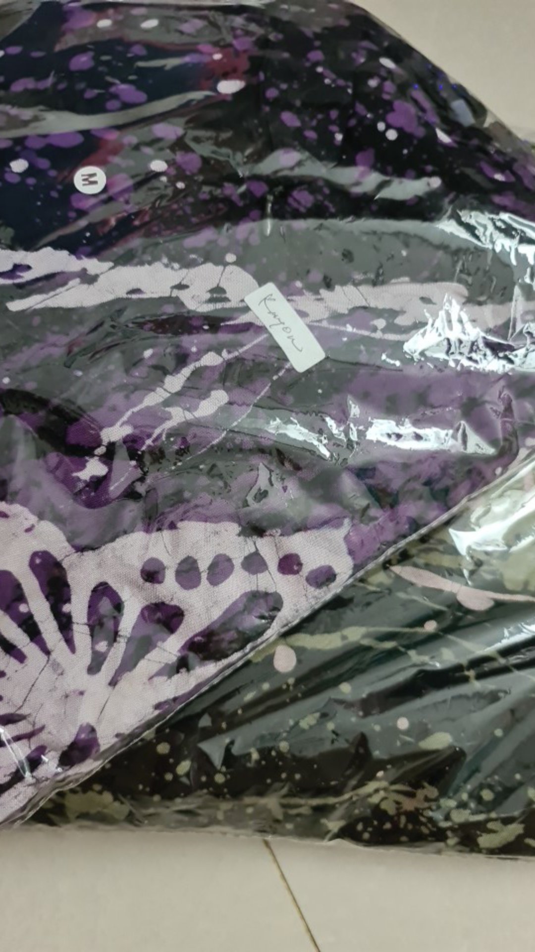 ( Size M ) Gamis Rainbow Rayon Super Busui 100% Batik Non Printing