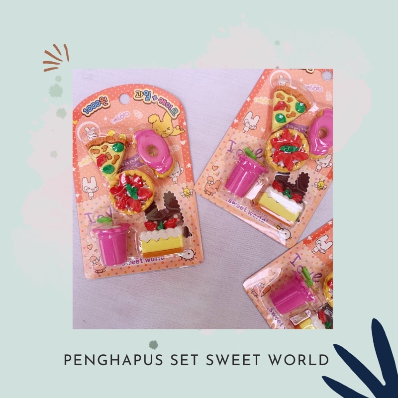 

Penghapus set sweet world