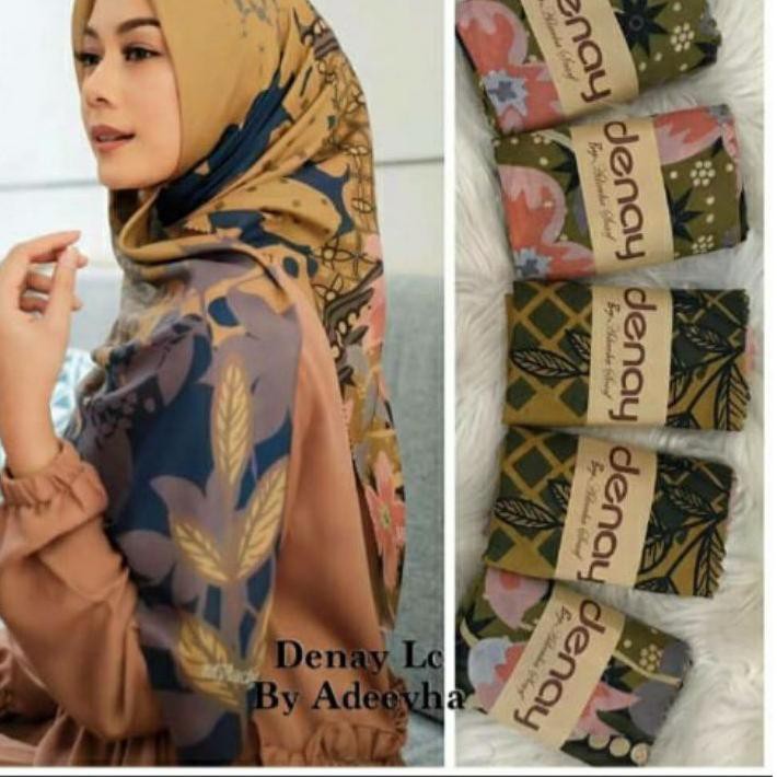 Gratis Ongkir (uif-288) Ecer DEENAY KW PART 2 HIJAB BUTTON SCARF KW SEGIEMPAT HEAVEN LIGHTS KW MY