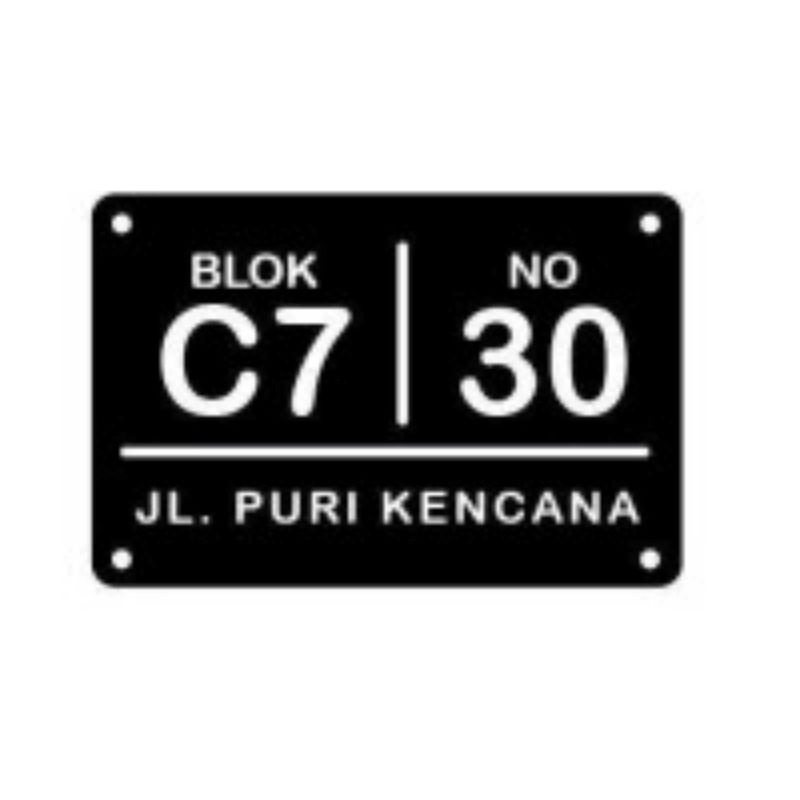 NOMOR RUMAH akrilik