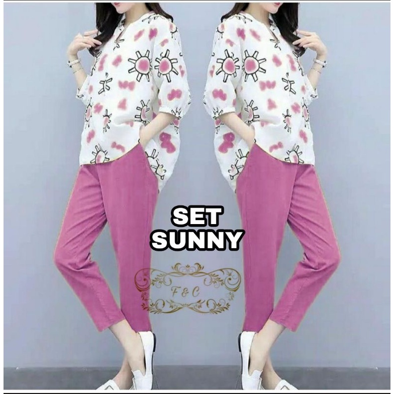 set sunny/ setelan wanita/pakaian wanita/pakaian setelan wanita-3