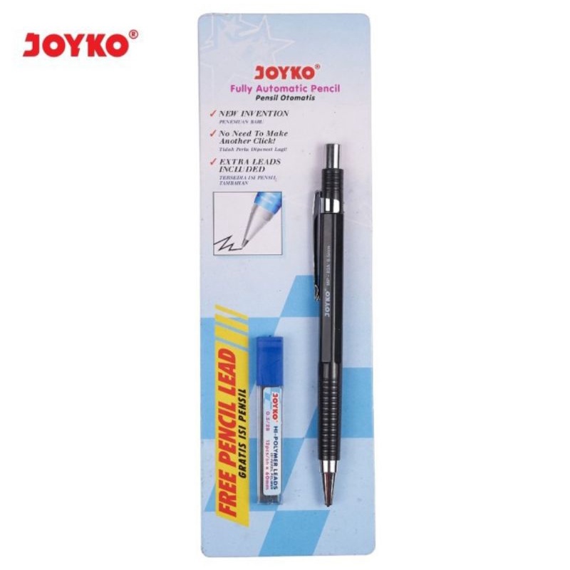 

Joyko Pensil Mekanik Free isi pensil. Automatic Pencil