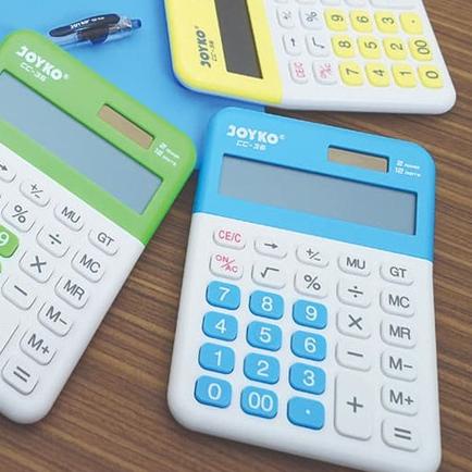

☪ Calculator / Kalkulator Joyko CC-36 / 12 Digits / Check Correct - Hijau ☞