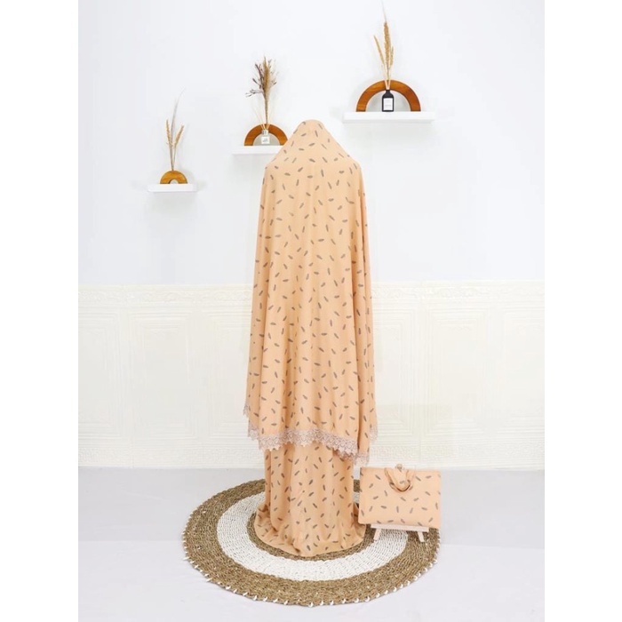 Mukena Dewasa Rayon Motif Al Kahf Standard Series / MUKENA RENDA RAYON - RR14