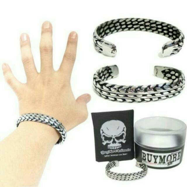 Gelang Rajut Pria Cowok Papua Stailess Steell/ Gelang Cowok/ Gelang Wanita/ Gelang Xuping