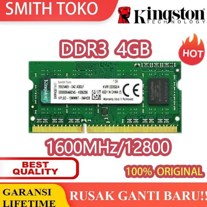 Ram laptop Kingston SODIMM 4GB DDR3 12800/ DDR3-1600 4G sodim