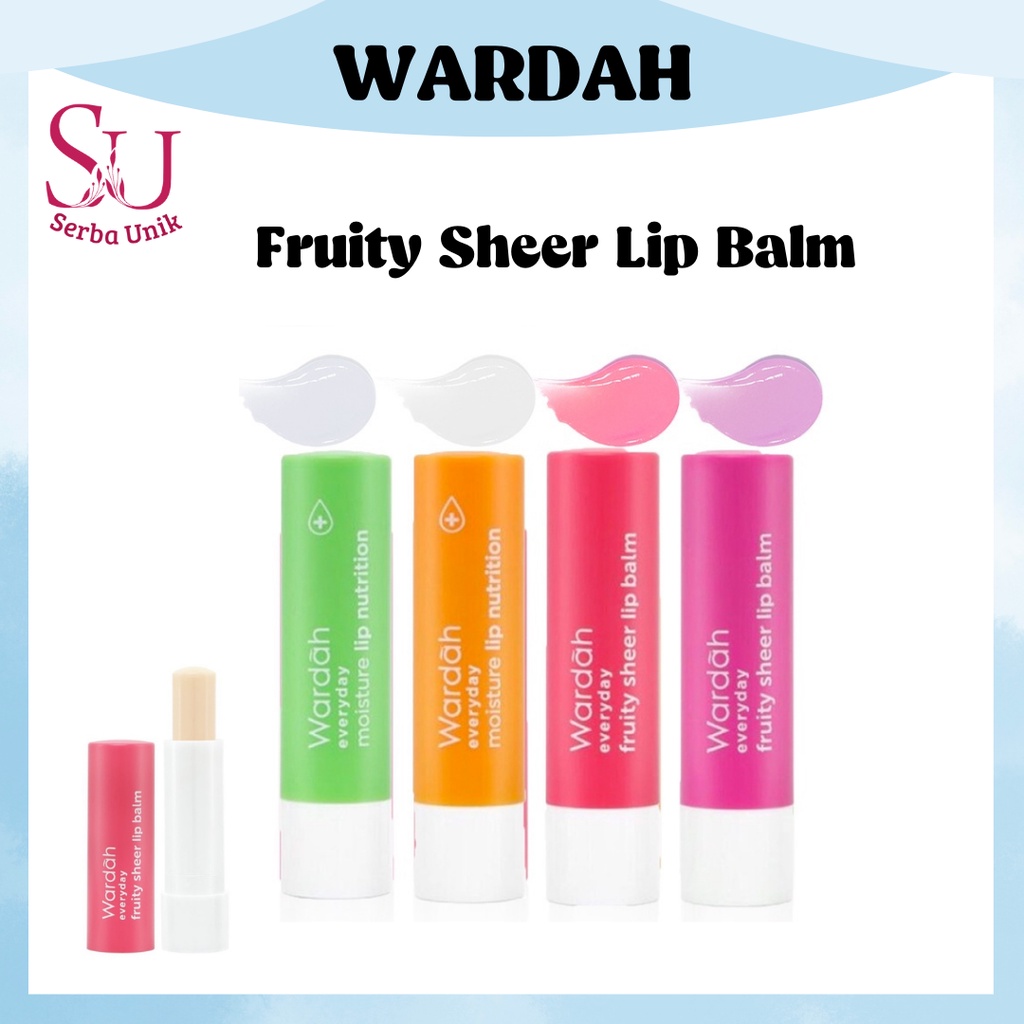 Wardah Everyday Fruity Sheer Lip Balm | Pelembab Bibir