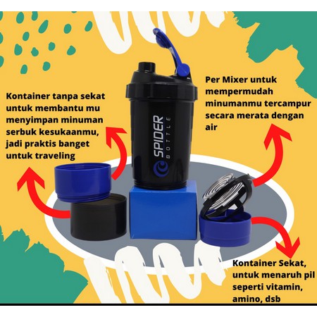 botol spider shaker import LS04