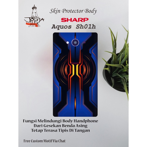 Dapat 2pcs Garskin Sharp Aquos SH01H Motif wall - Free Custom Motif