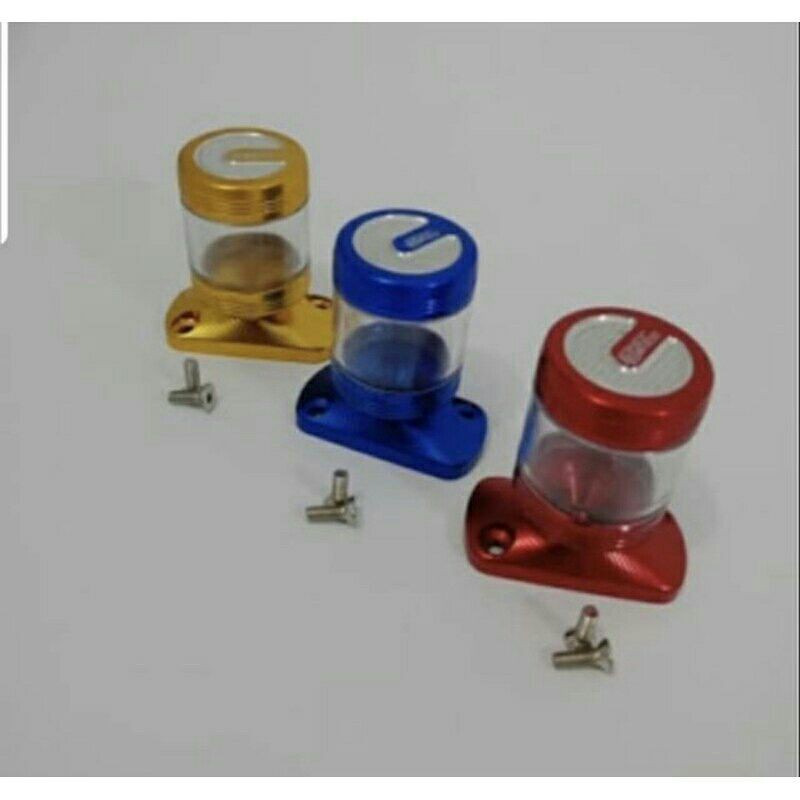 

[COD]Tutup minyak rem stempel transparan baut pojok PNP Vario Beat dll matic lainnya ,Supra , herex variasi motor