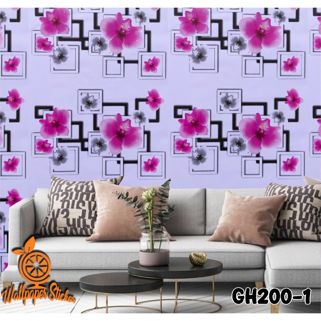 Wallpaper dinding 3d motif elegant / Wallpaper dinding kamar tidur anak wallpaper stiker dinding rumah 45cm x 9m