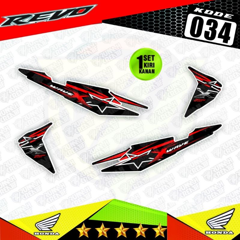 Decal Sticker Striping Variasi REVO 100 2007-2009 / REVO Lama / REVO old | Decal Wave Rsx 100 | Deca