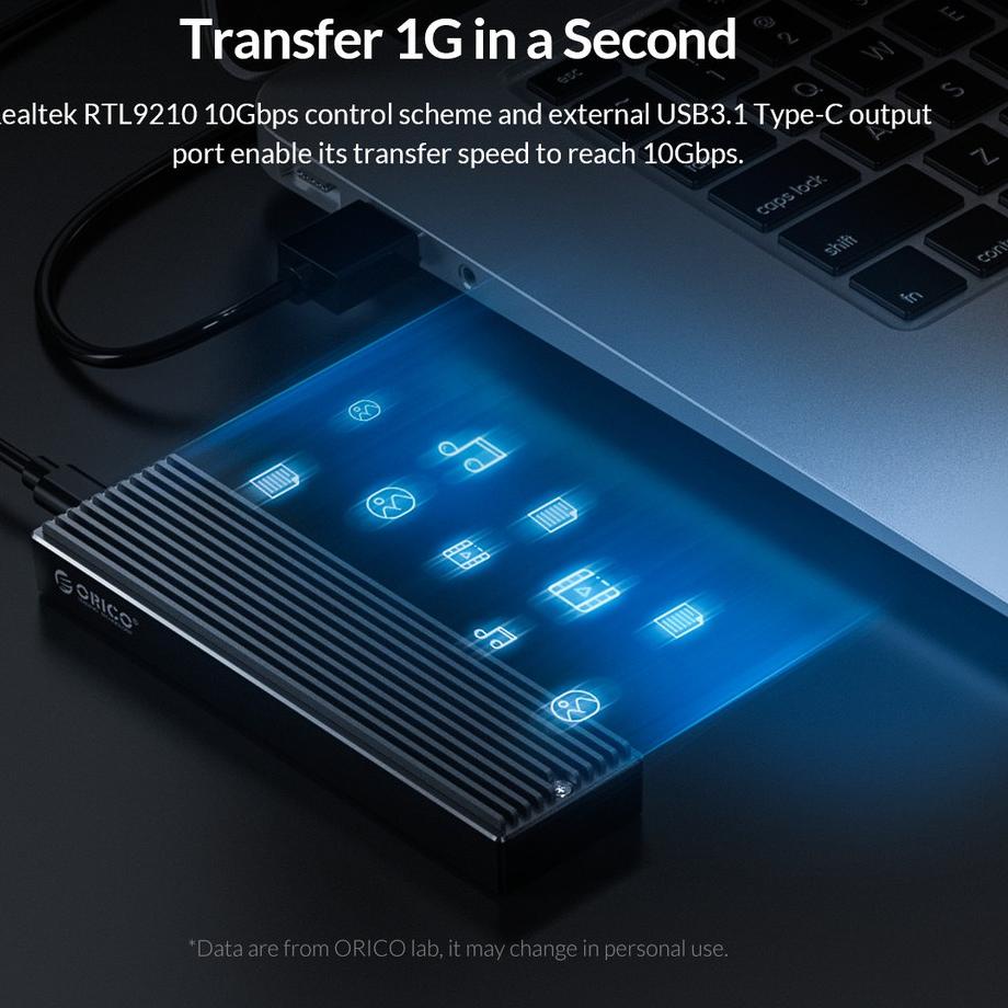 Stok Terbatas Orico M.2 NVME Case Enclosure USB C Gen2 10Gbps PCIe SSD M2 SATA NGFF 5Gbps SSD