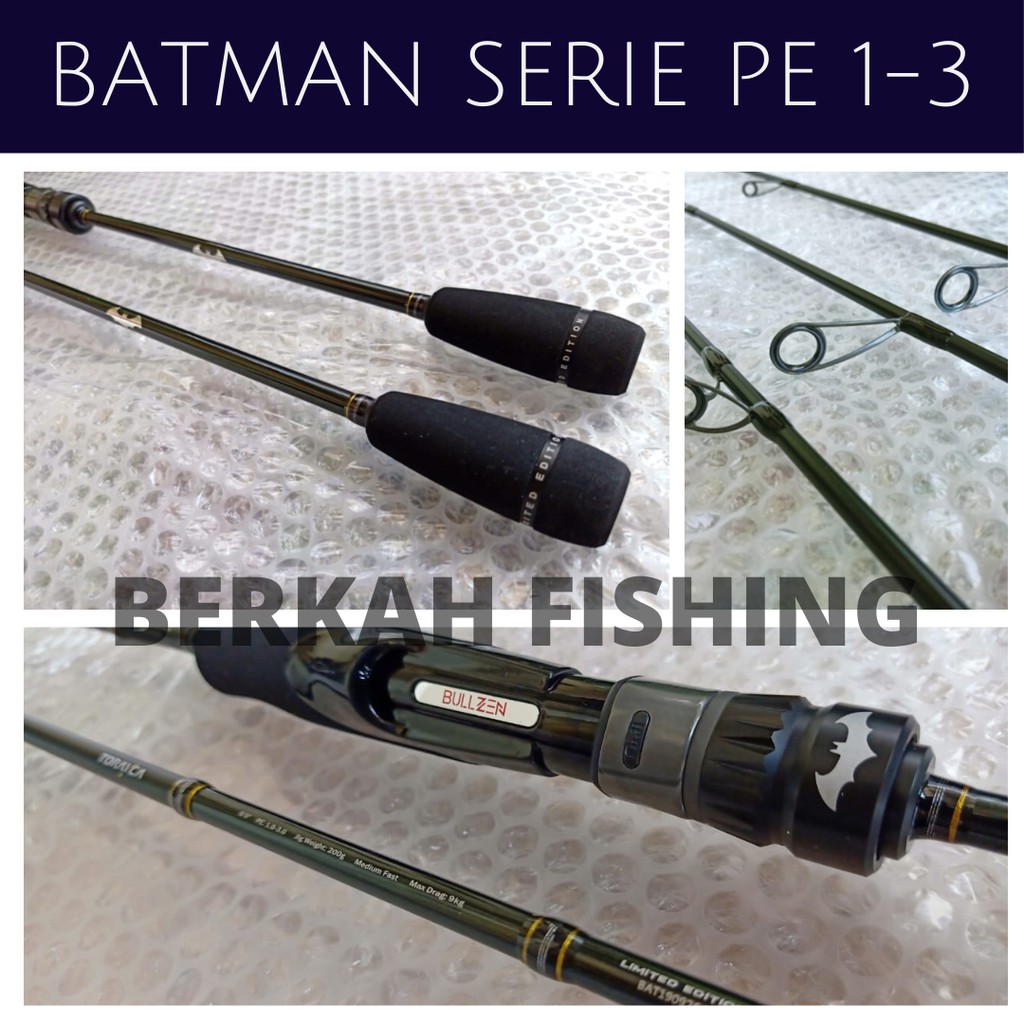 ROD BATMAN SERIES PE 1 - 3 Spinning BULLZEN ORIGINAL BERHOLOGRAM DISTRIBUTOR RESMI