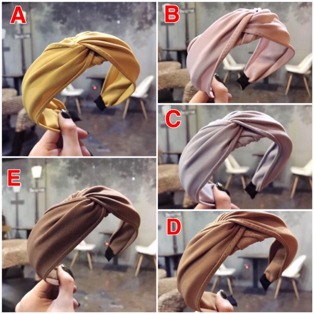 Bando -34 Womens Headband Twist Hairband Bow Knot Cross Cloth Hair Band