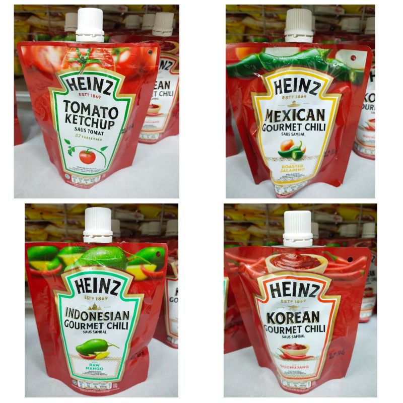 

HEINZ Saus Sambal dan Saus Tomat 125gr / Gourmet Chili Tomato Ketchup