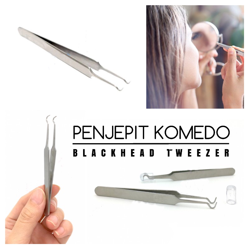 Pinset Penjepit Komedo Acne Tweezer