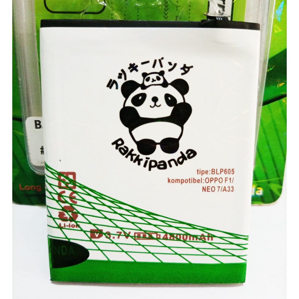 Baterai OPPO BLP605/F1/NEO7/A33 Rakkipanda Dobel IC Power