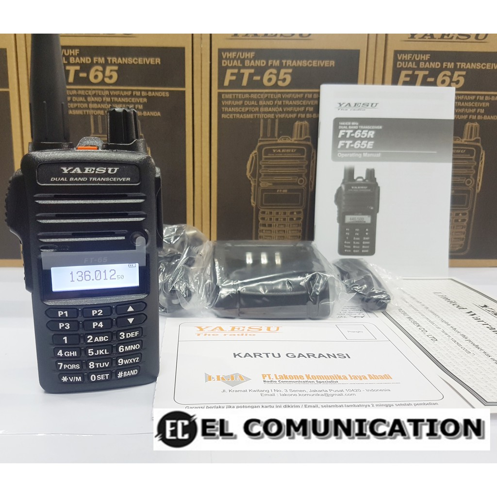JUAl HT YAESU FT 65 FT65 FT-65 DUALBAND ORIGINAL MURAH