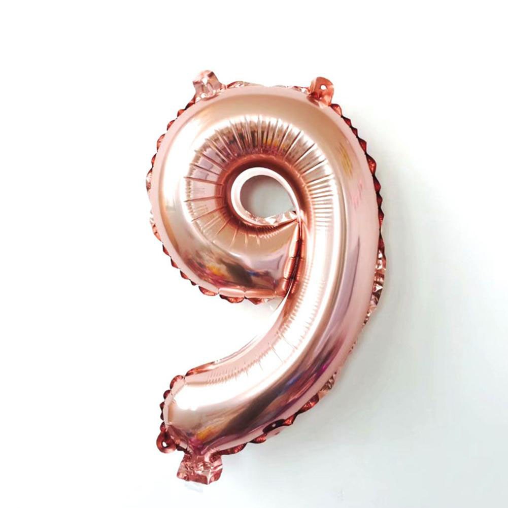 32 Inch Big Foil Birthday Balloons Rose Gold Number Balloon Happy Birthday Party Decoration