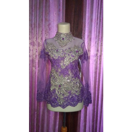 kebaya atasan warna lilac