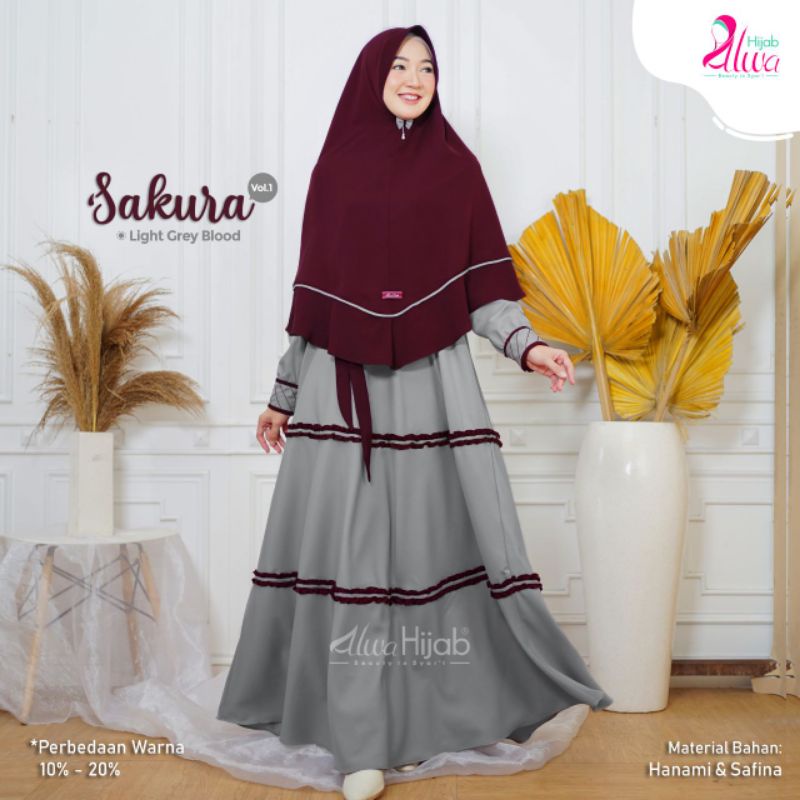 Gamis Sakura Set Ori by Alwa Hijab