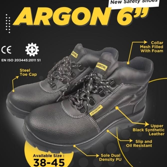 Krisbow Sepatu Safety Sepatu Pengaman Arrow 6 Inci