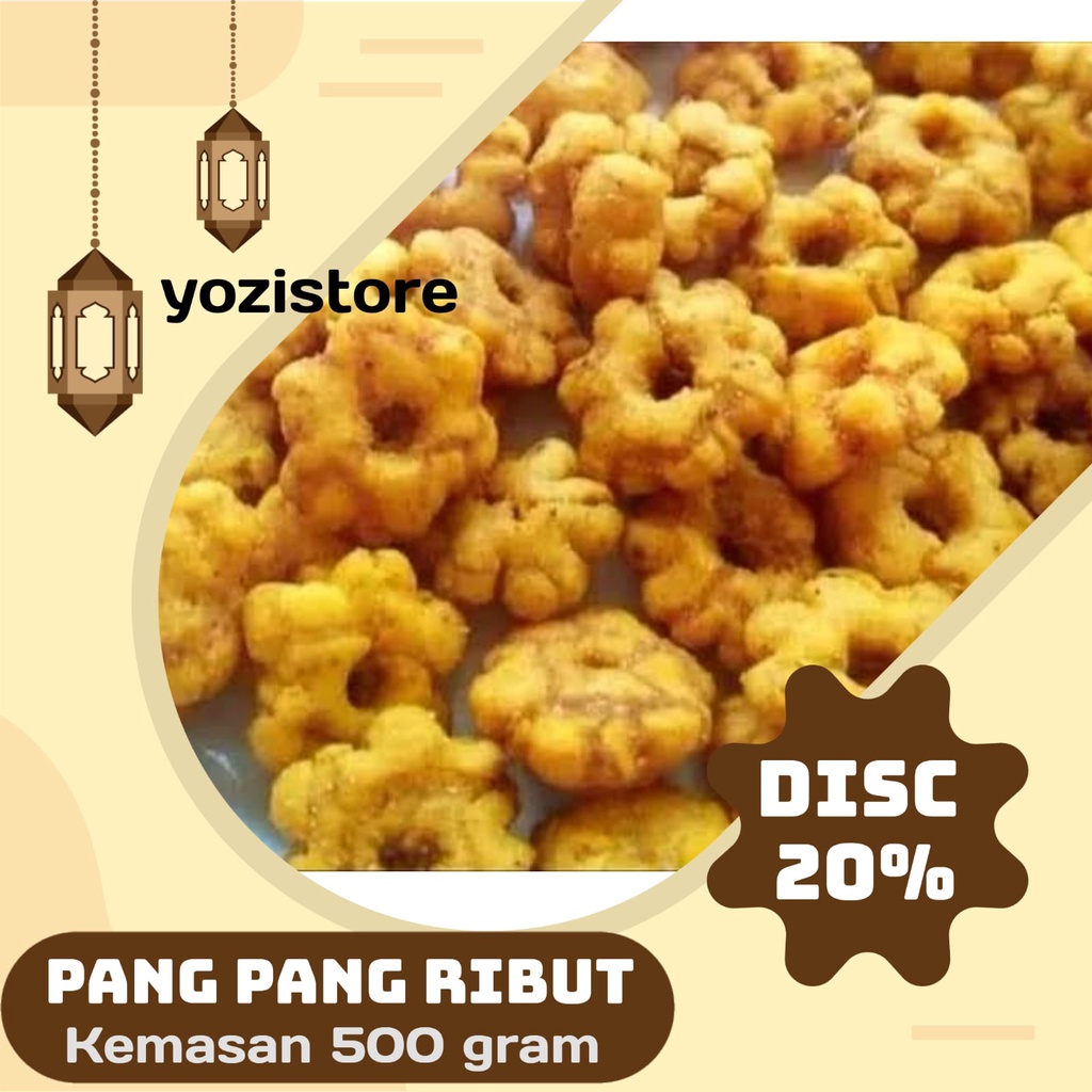 

Pang Pang Ribut Bunga Sakura Pedas Manis / pangpang pedas manis Enak Gurih & Numani kemasan 500 gram