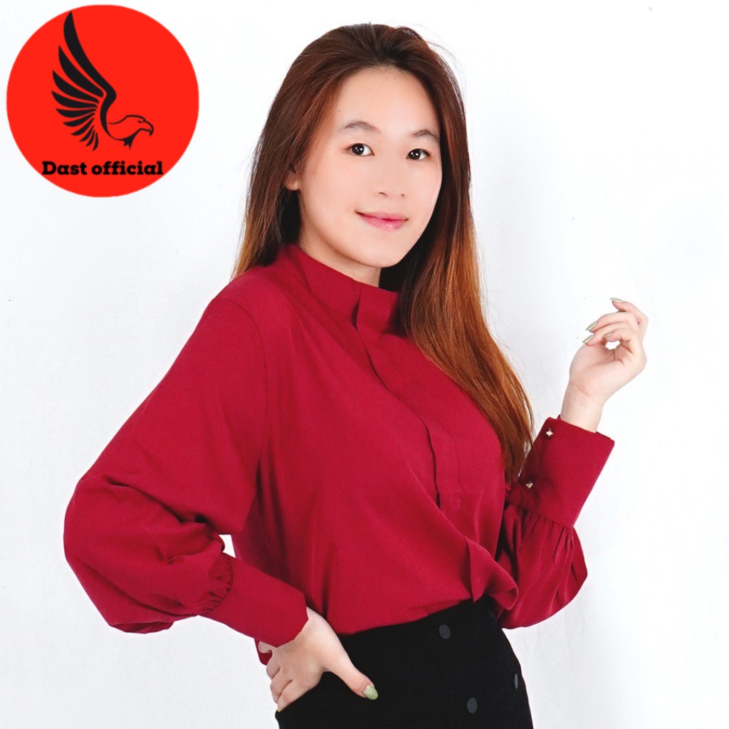 Arina  Blouse Wanita Blus Gaya Korea Fashion Kekinian