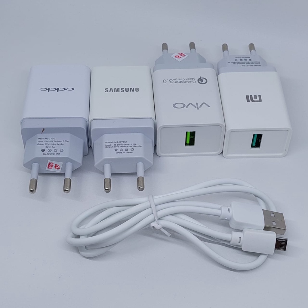 CHARGER Oppo Samsung Xiaomi Vivo MODEL-A80 QUALCOMM QUICK CHARGER 3.1A 1USB