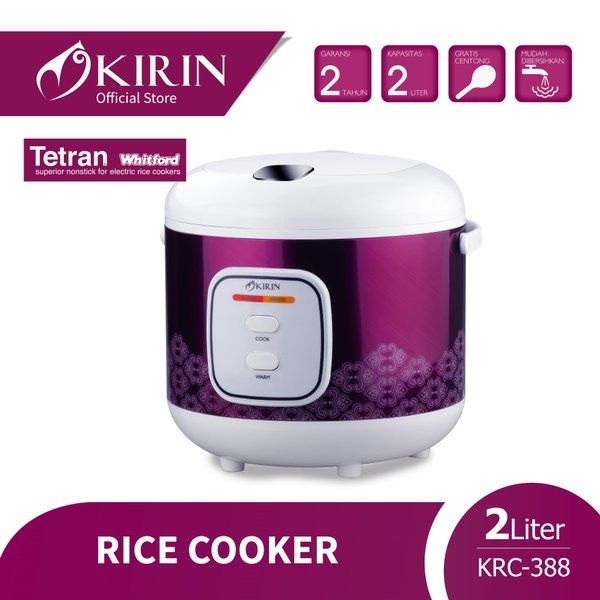 KIRIN Magic Com 2 Liter KRC 388 B/M Random - Garansi Resmi 1 Tahun