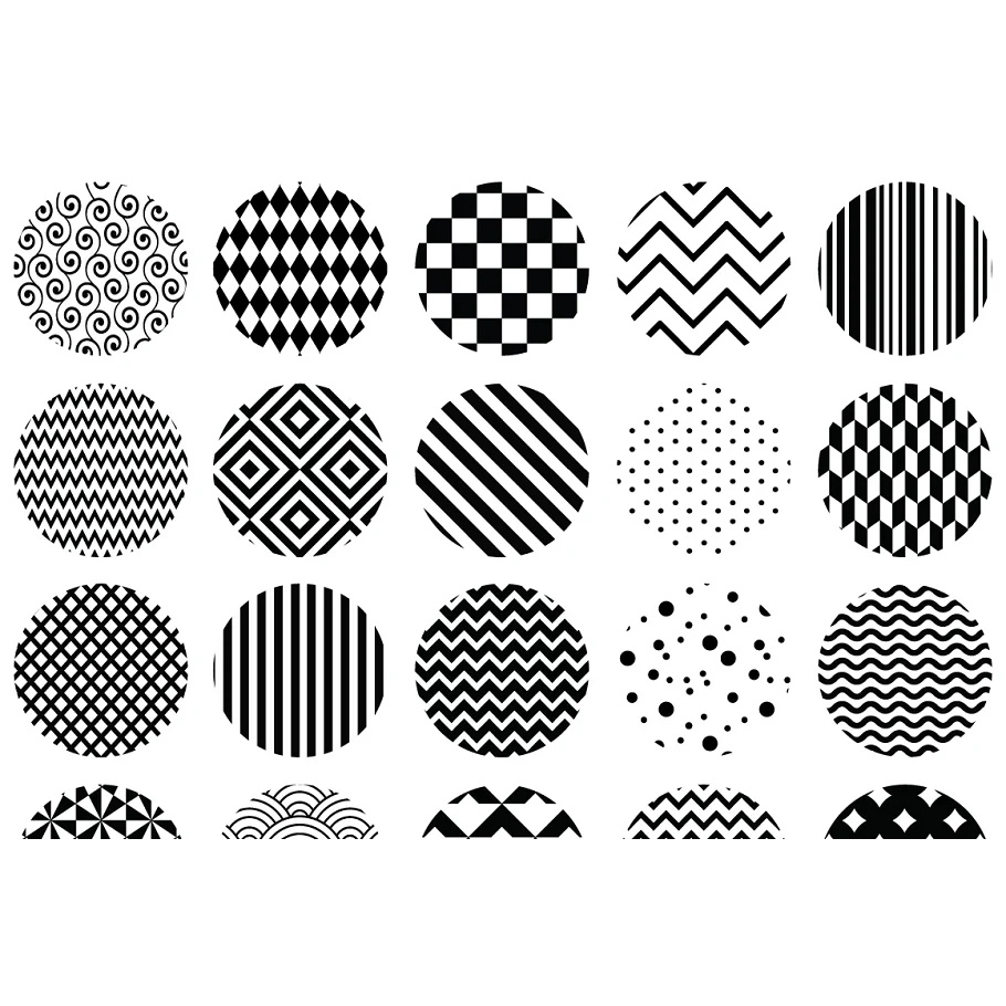 50 Geometric B&amp;w Patterns