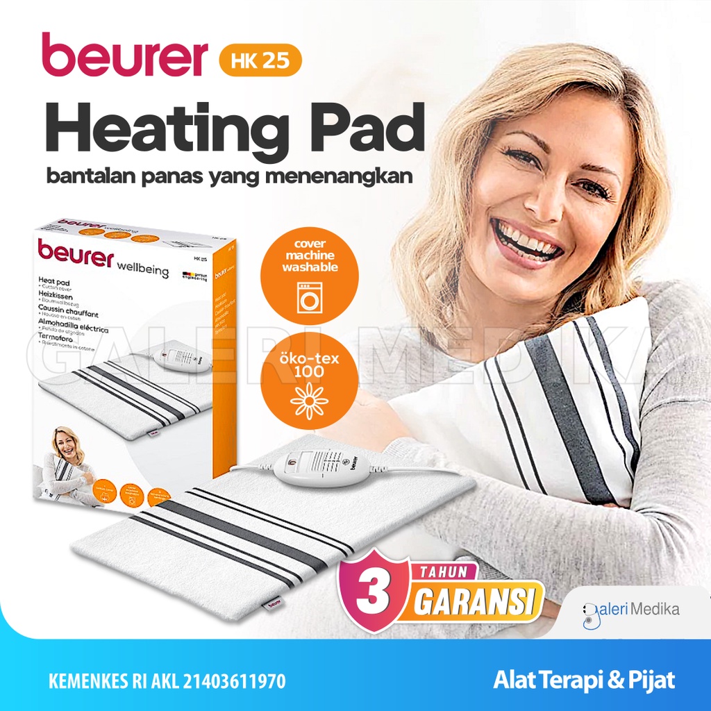 Beurer HK25 / HK 25 / HK-25 Heating Pad - Bantal Penghangat