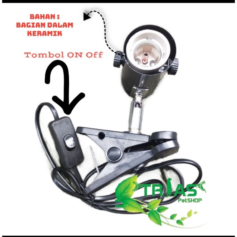 FITTING LAMPU CERAMIC MERK NOMOY PET/OBRAL FITTING LAMPU UVA UVB/PROMO FITTING LAMPU REPTIL/FITTINGA