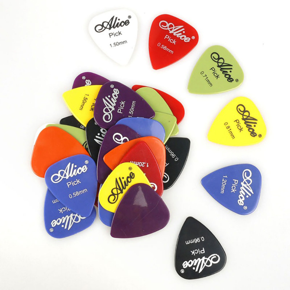 1 Kotak Pick Gitar Bass Akustik Bahan Abs Ukuran 0.58-1.5 mm