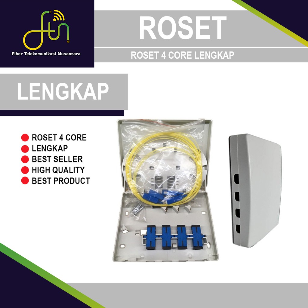 Roset 4core/Roset 4 core/roset 4c lengkap pigtail adapter SC-UPC