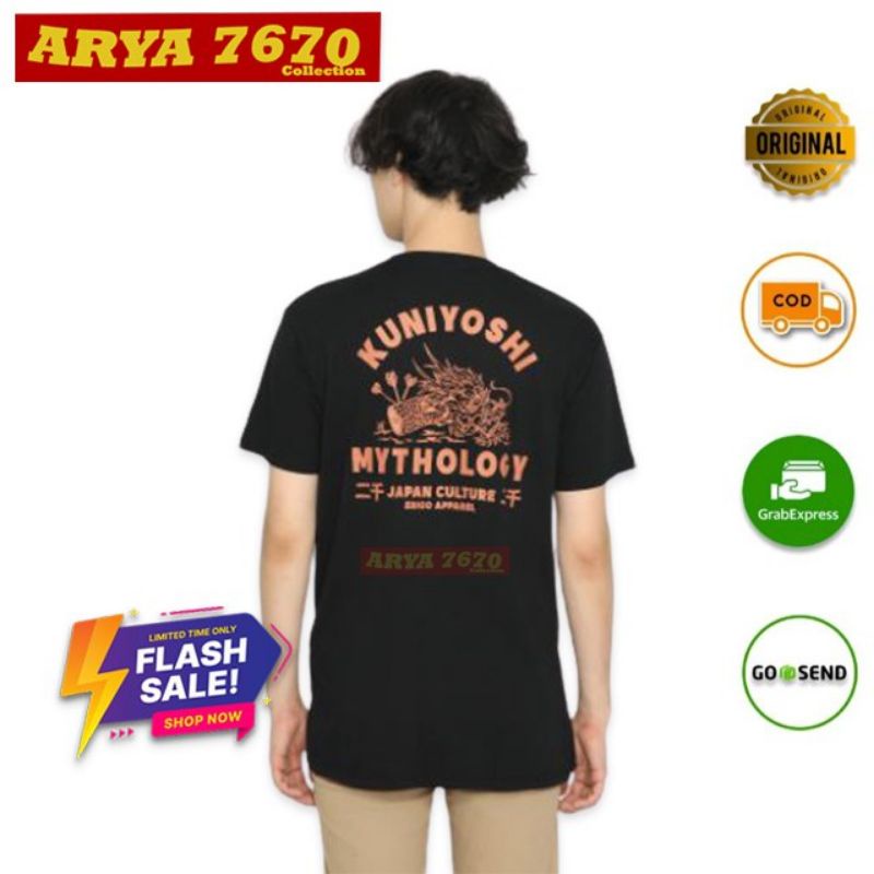 [PROMO] Erigo T-Shirt Kuniyoshi Black Original Size M - Harga Termurah