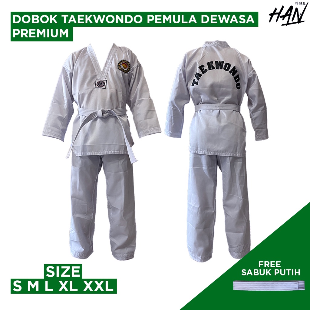 [Premium Dewasa] Baju Dobok Taekwondo Dewasa untuk Pemula Kualitas Premium