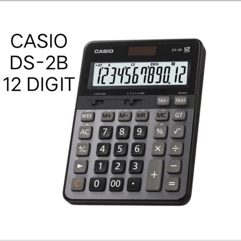 

CASIO KALKULATOR DS 2B HEAVY DUTY CALCULATOR 12 DIGIT LARGE