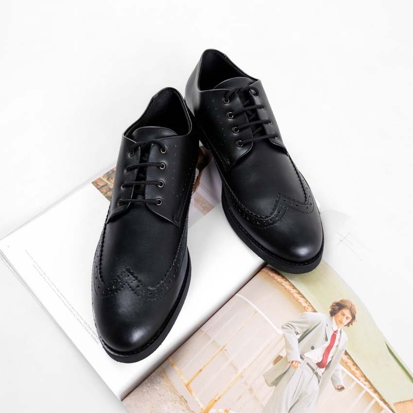 LEGACY BLACK |MNM x Lvnatica| Sepatu Pantofel Pria Formal / Kantor Derby Shoes ORIGNAL