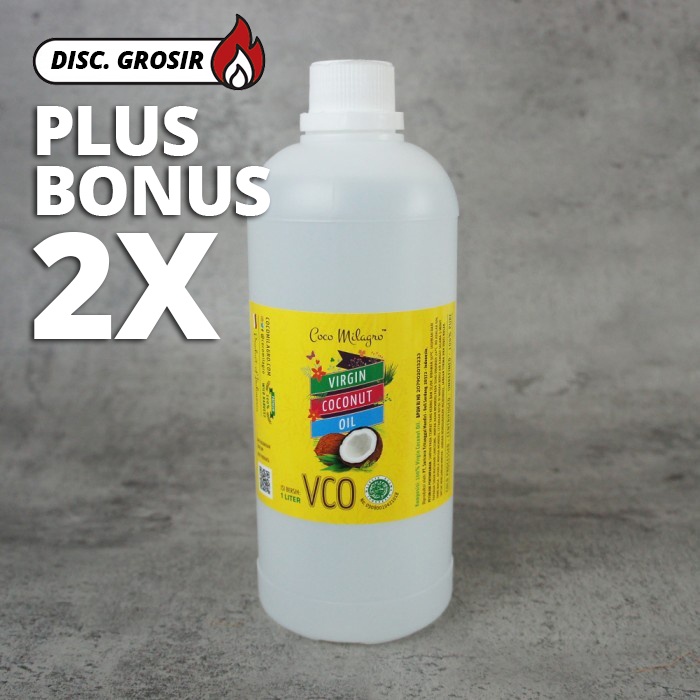 

PLUS 2X BONUS - 1 LITER VCO COCO MILAGRO - HDPE