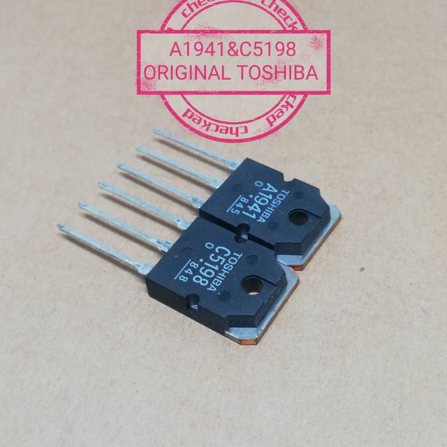 TRANSISTOR C5198 A1941 ORI TOSHIBA JAPAN HARGA PER SET