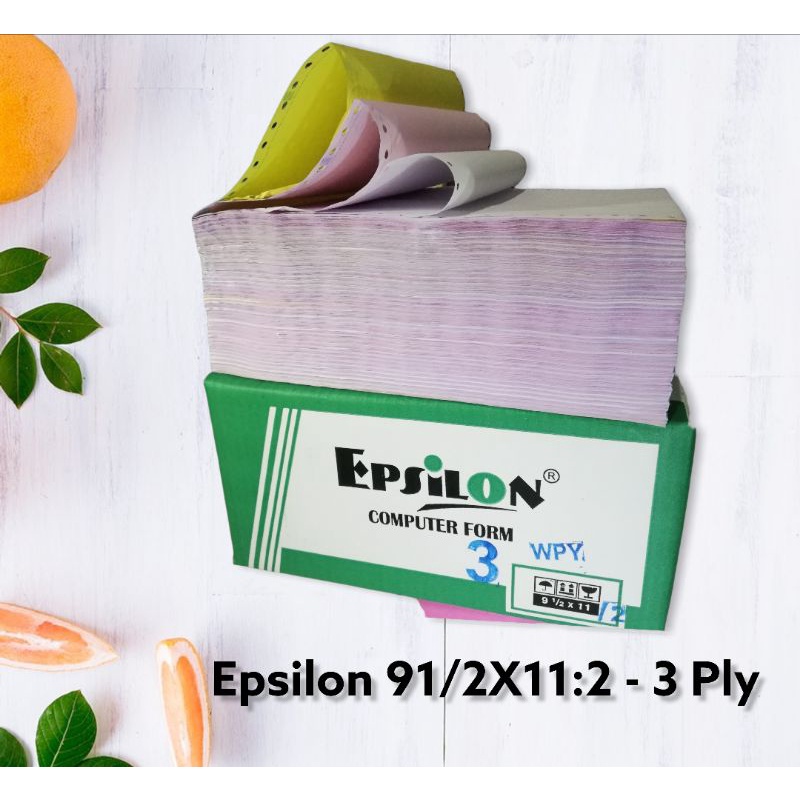 

Epsilon kertas Continious form 91/2x11:2 3 Ply Ncr