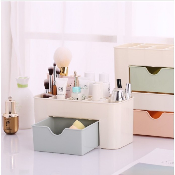 Tempat Kosmetik Plastik Rak Make Up Serbaguna Storage Makeup Organizer