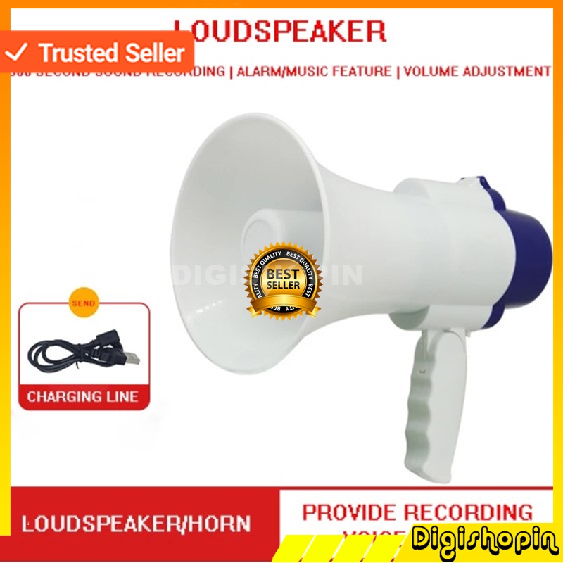 Toak Megaphone dengan Fungsi Rekaman Suara Loudspeaker Toa Portable Pengeras Suara Portabel Speaker 