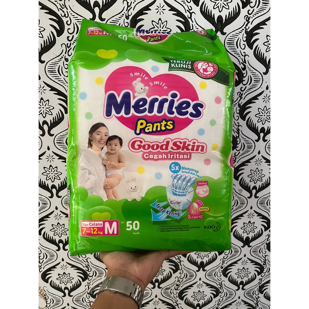 Merries Pants Good Skin S40/M34+2/M34/L30/XL26/XXL28/Jumbo M50/L44/XL38