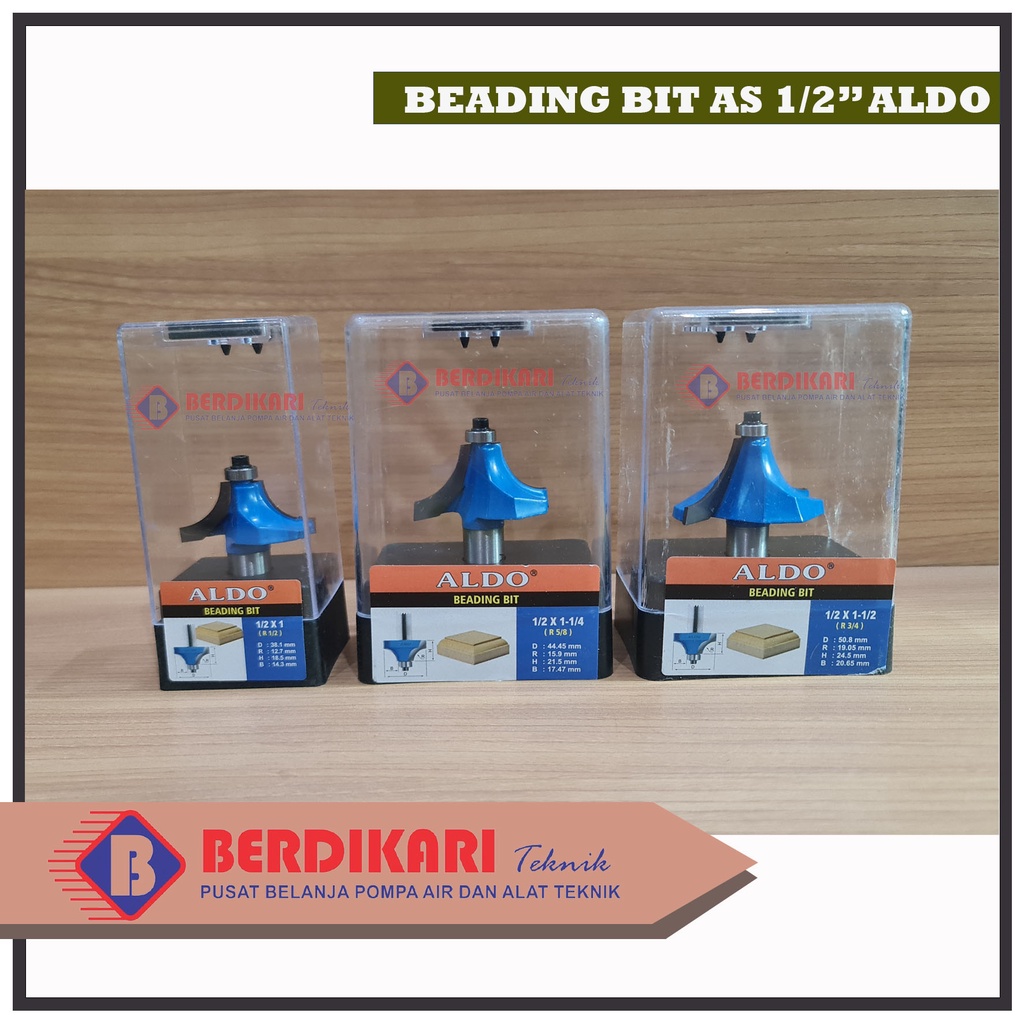 ALDO Mata Profil Beading Bit As 1/2" TCT Blade - Mata Router