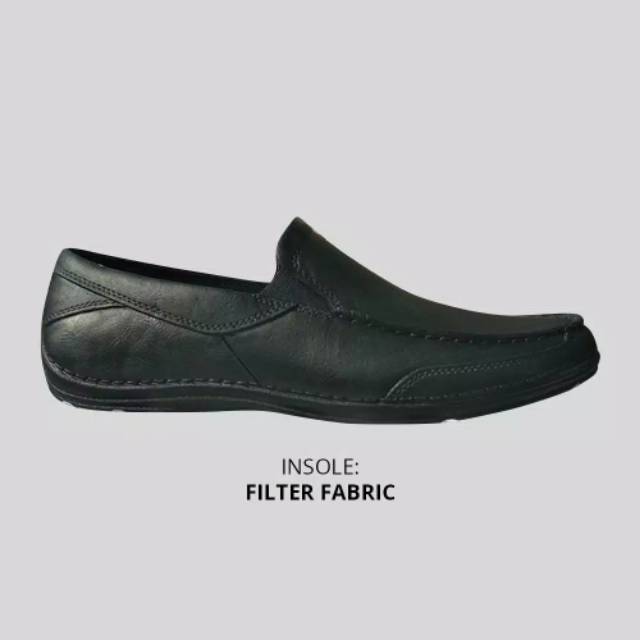 (COD) Sepatu Pantofel Pria Hitam Karet Tipe Sankyo SAB 352